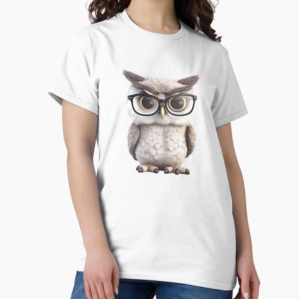Wide-eyed Owl wearing glasses by ZolwPodroznik