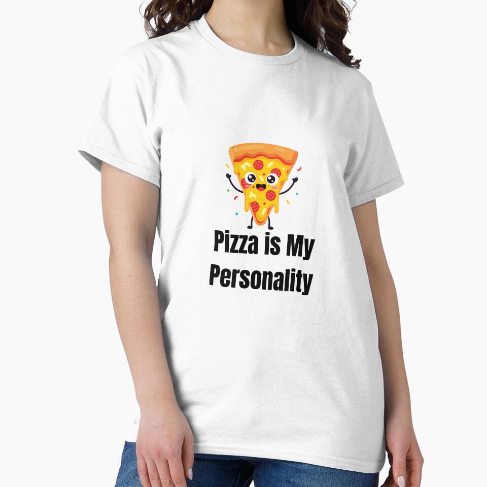 Pizza Is My Personality Funny Foodie Gift Idea by ConsolAssoc Creative Studio