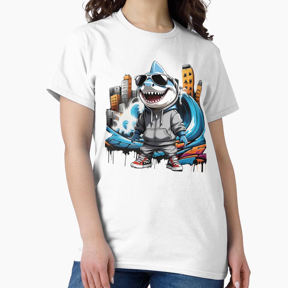 Cool Shark, Urban Graffiti by DMiracleStore