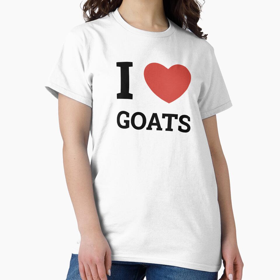 Goat Lover Heart I Love Goats by The Junto Shop