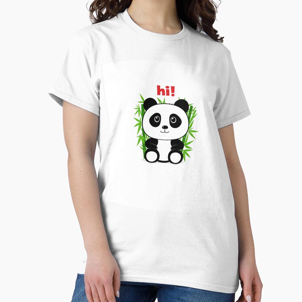 Cute Baby Panda Saying Hi by Divine Design's