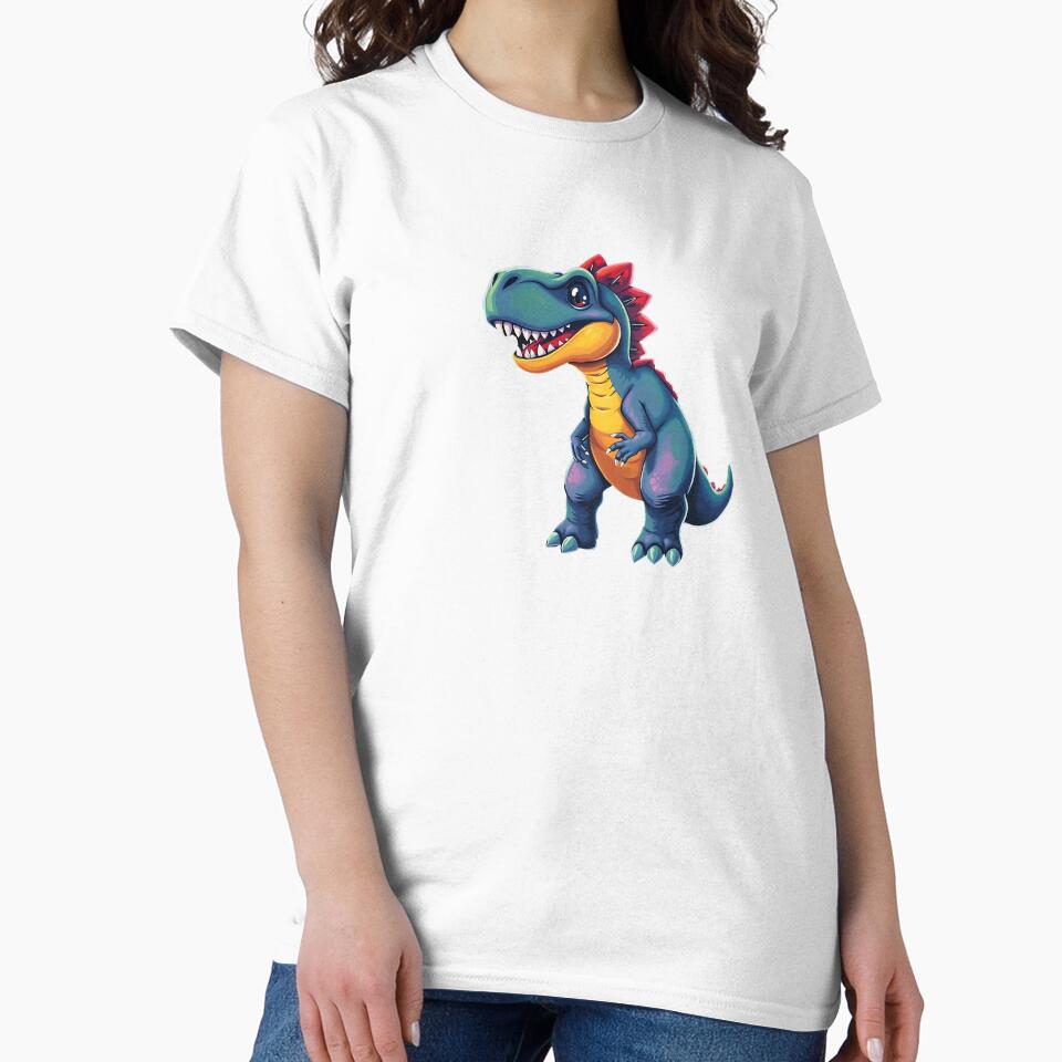 Colorful Cartoon Dinosaur design by VibeTCreations