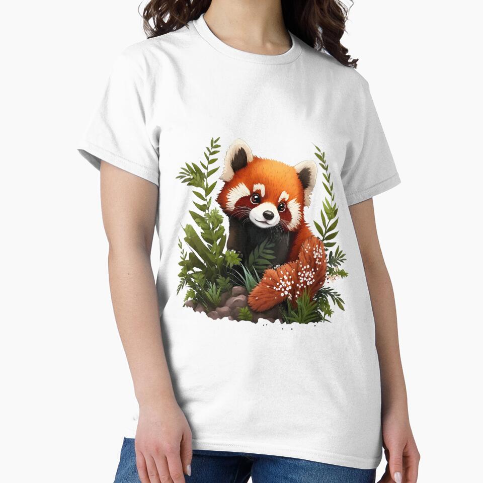 Cute Red Panda by 9livescanvas