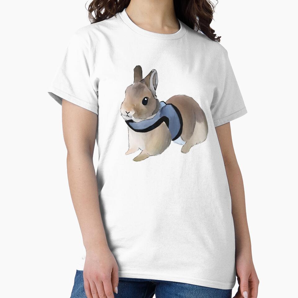 Brown Rabbit with Harness _ Bunniesmee by bunniesmee