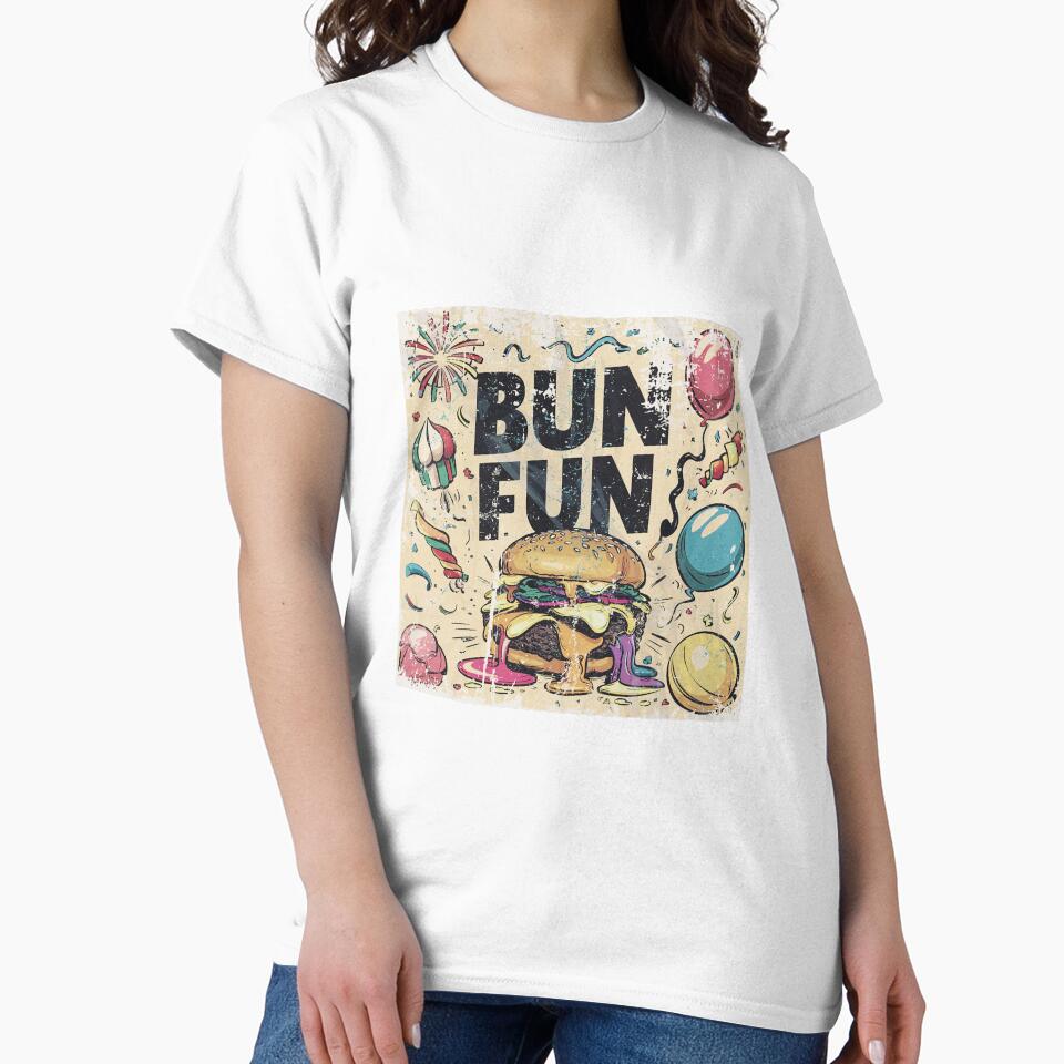 burger day art with text and vintage style by BKSARYLIFE