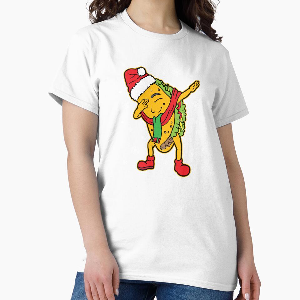 Dabbing Santa Taco Christmas Xmas Holiday Gift by haselshirt