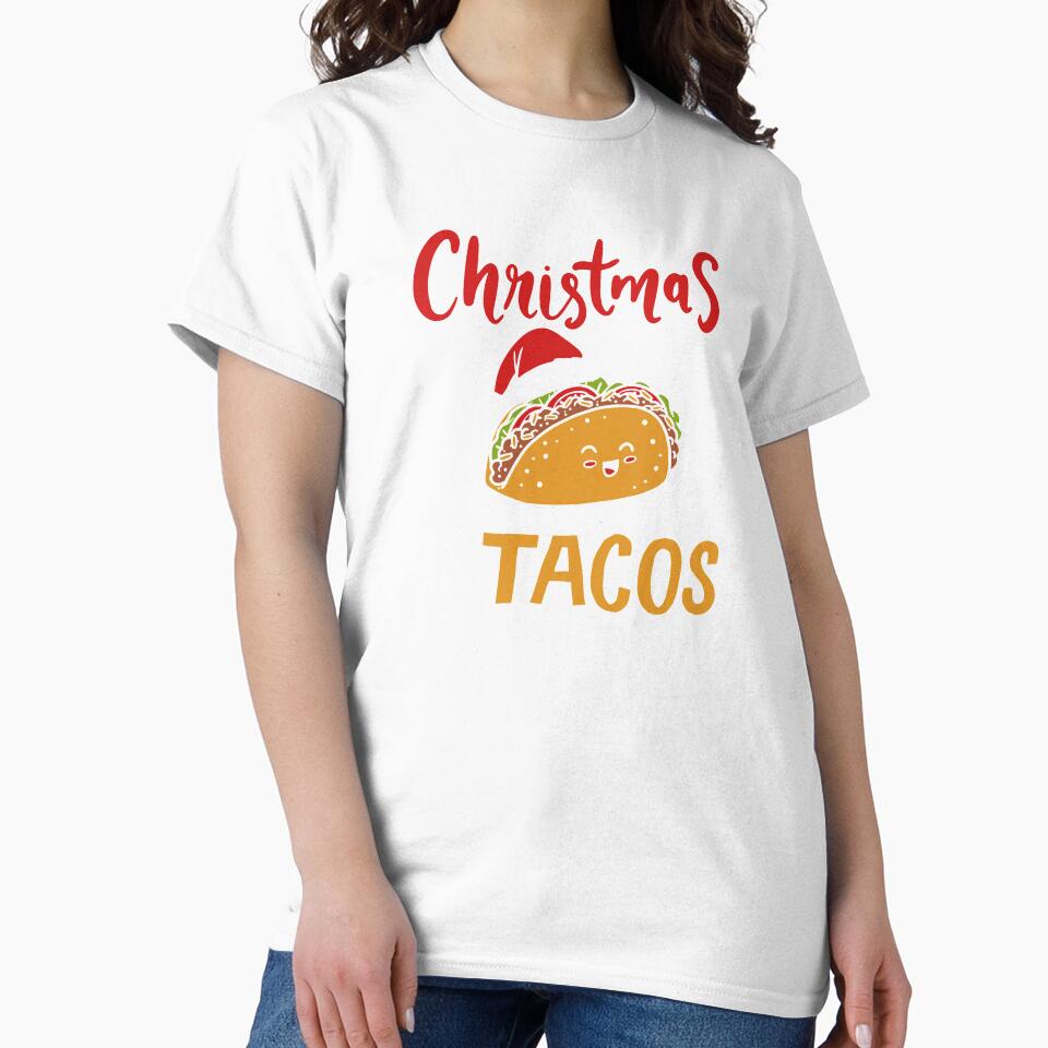 All I Want For Christmas Is Tacos Mexican Xmas Gift by haselshirt