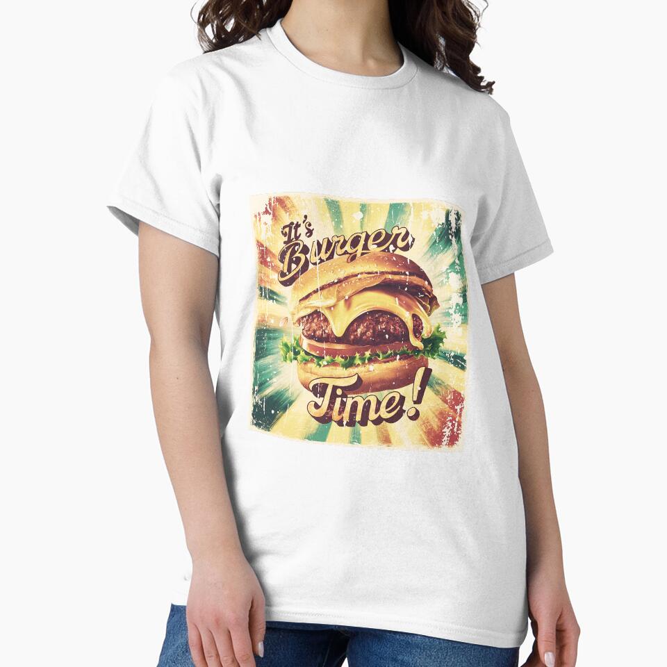 burger time burger day special with vintage vibe by BKSARYLIFE