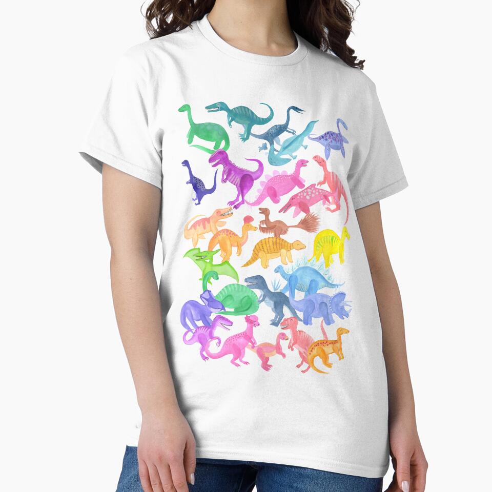 Roarsome Rainbow Dinosaur Alphabet by makemerriness