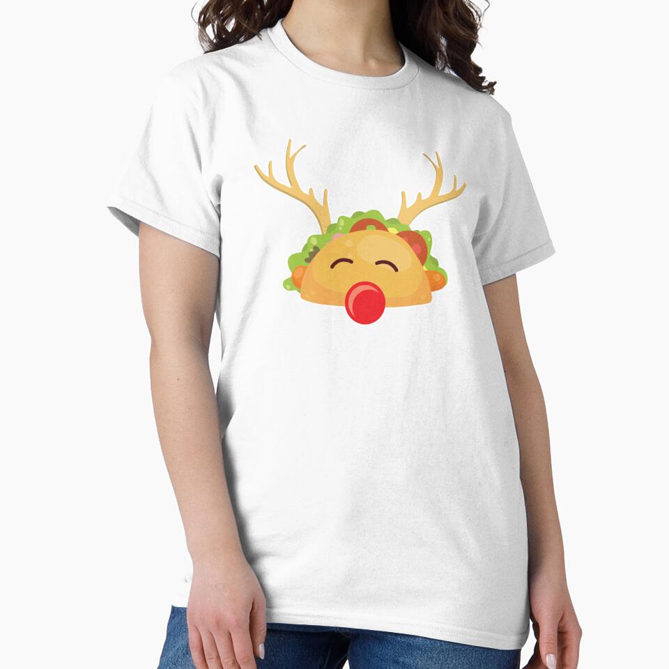 Santa Taco Reindeer Christmas Xmas Holiday Gift by haselshirt