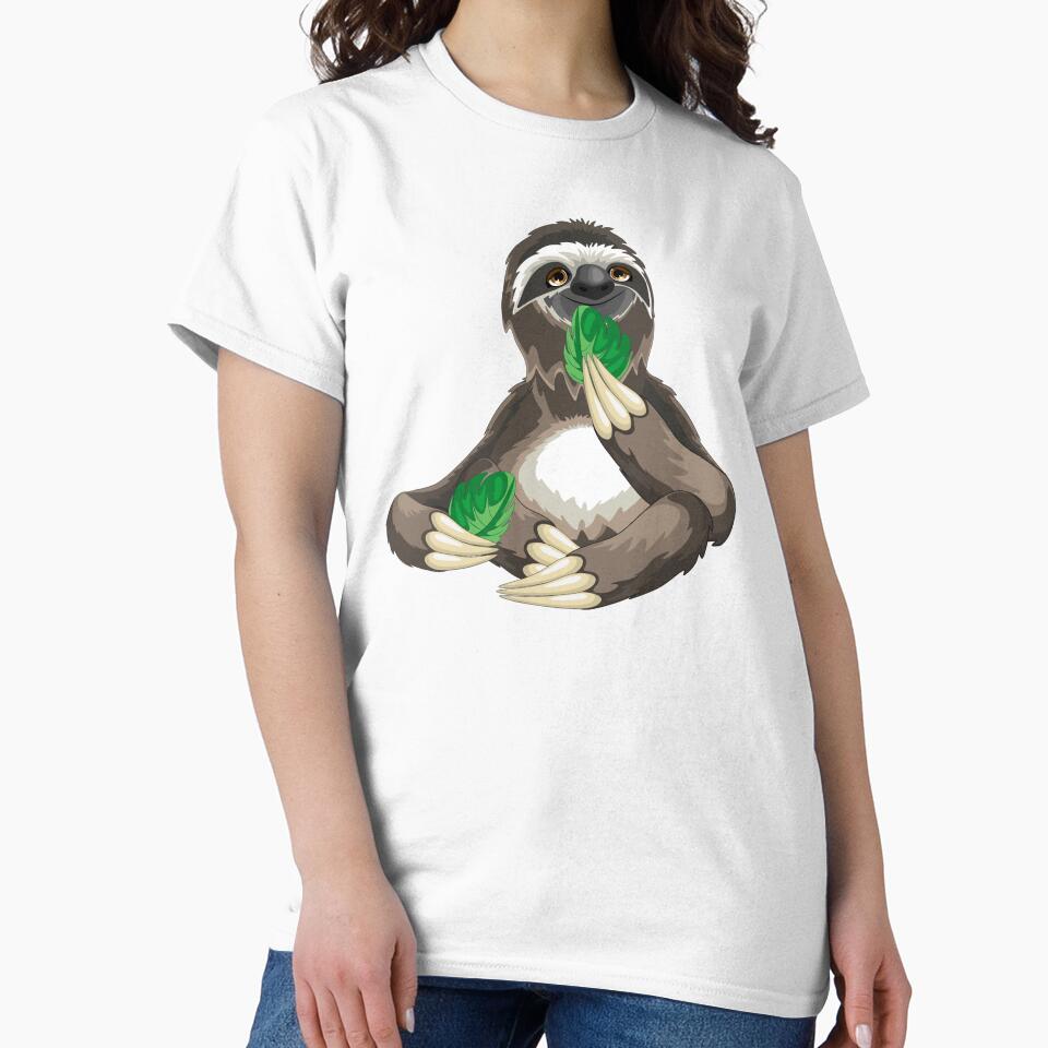 Cute eating sloth by Nakumis-shop
