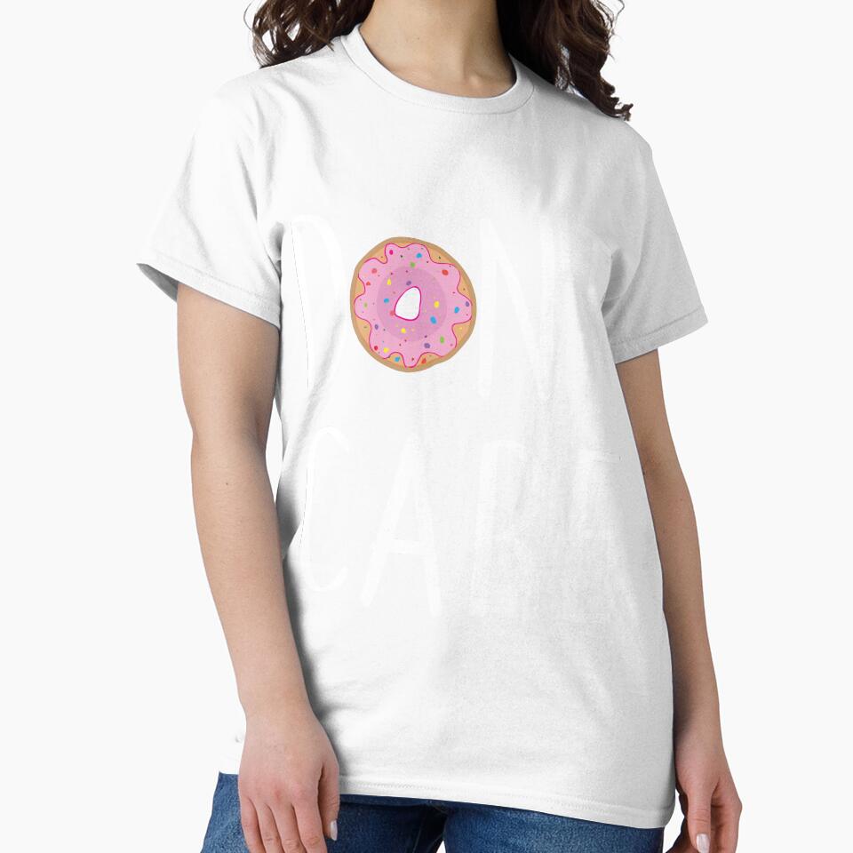 Don't Care Donut Do Not Care Donut Puns Jokes Gift by TeesByDesign