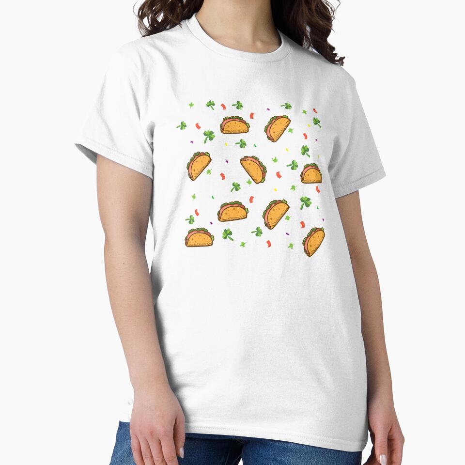 It's Raining Tacos Taco Irish Clover Birthday Gift by haselshirt