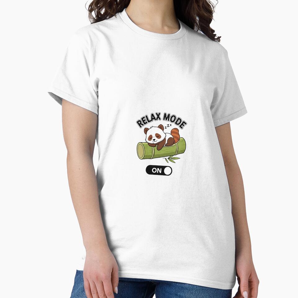 Relax Mode On Panda Shirt – Cute Sleeping Panda Chill Design by snaperos