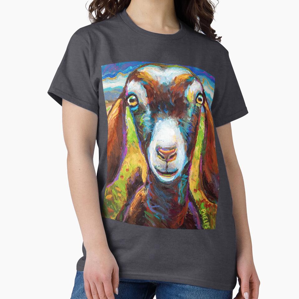 Colorful Billy Goat by Robert Phelps by RobertPhelpsArt