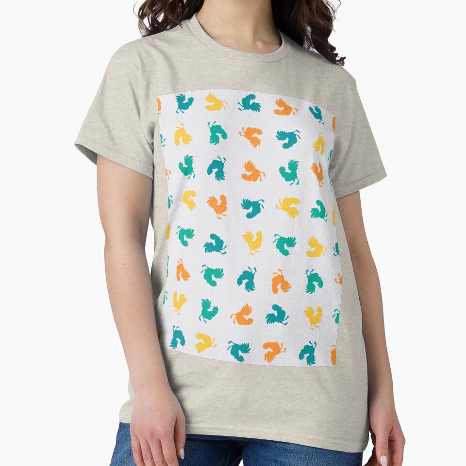 Vintage Chicken Pattern by TKsTees