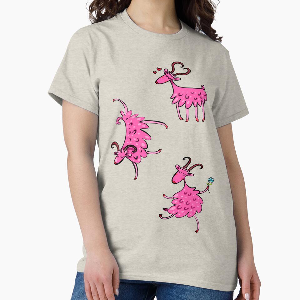 Happy Goat Lovely Modes - Valentine's Day, Christmas And Birthday Gift Ideas For Goats Lovers by ASClothDesign