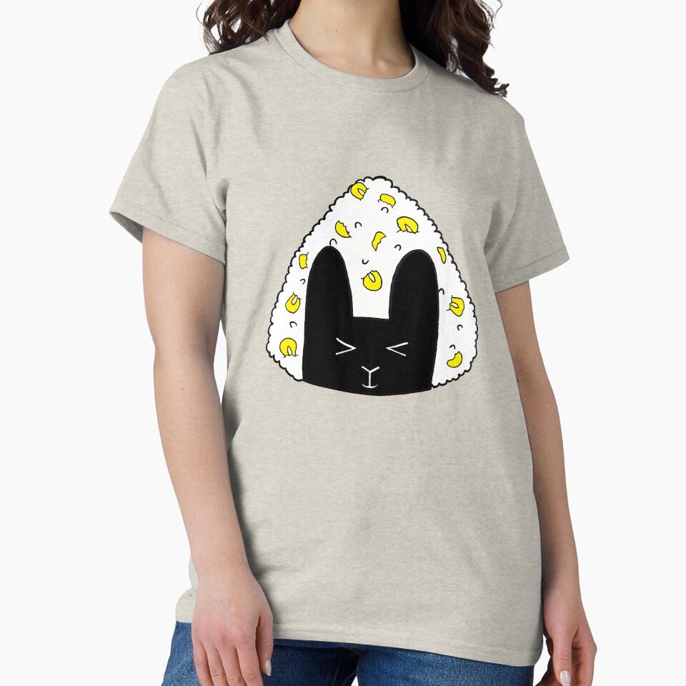 Rabbit Rice Ball Onigiri with Corn Design by Okashimai