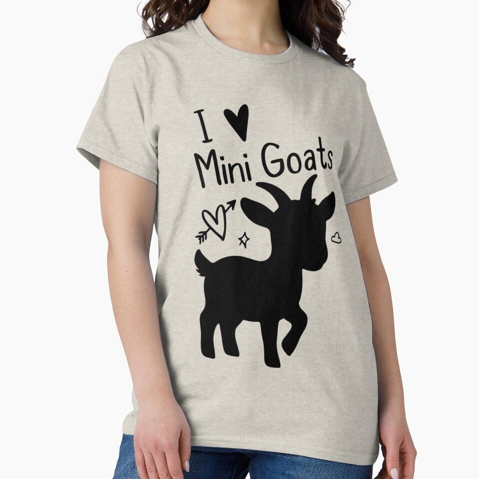 Mini Goat Lover Gift  Adorable Baby Goat Outline by GrumpySableye
