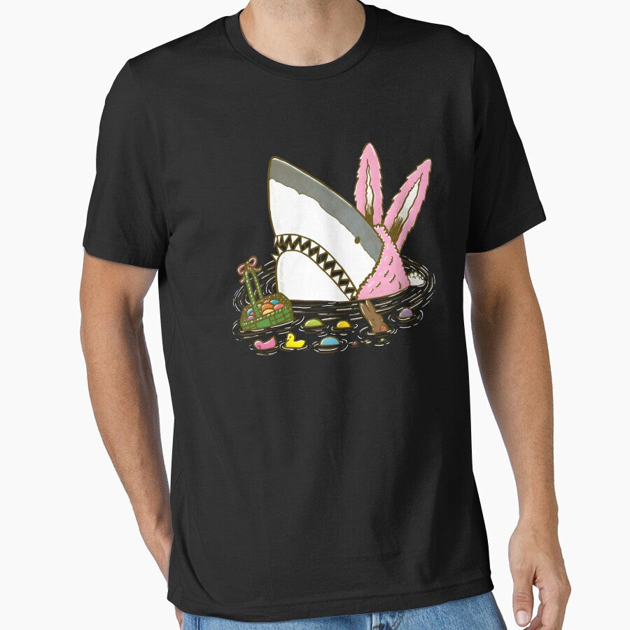 The Easter Shark Funny Easter by KatieThomShop
