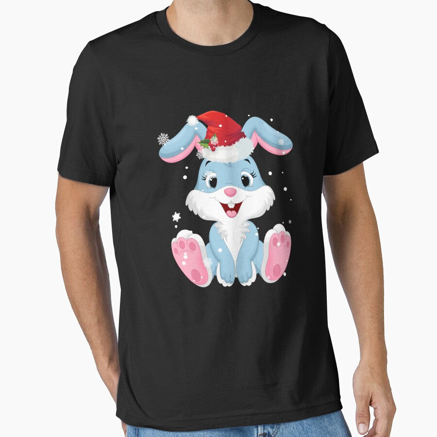 Cute Rabbit Santa Hat Shirt For Christmas by thuthuatna