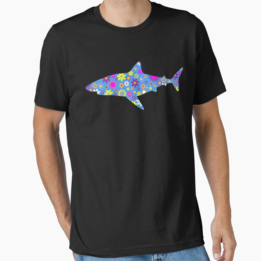 Cute Floral Shark Design - Unique Gift Ideas For Women And Girls by cartba