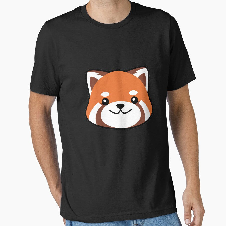 Red Panda Kawaii Face by ShirtBricks
