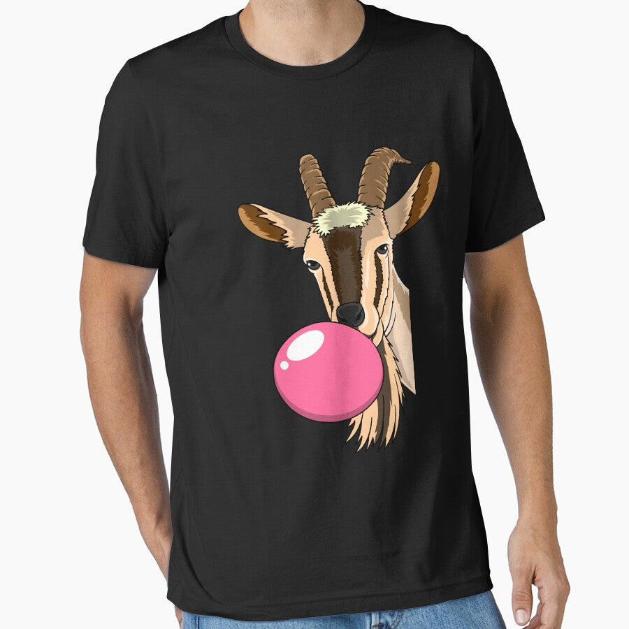 funny goat with bubble gum by Ibu83