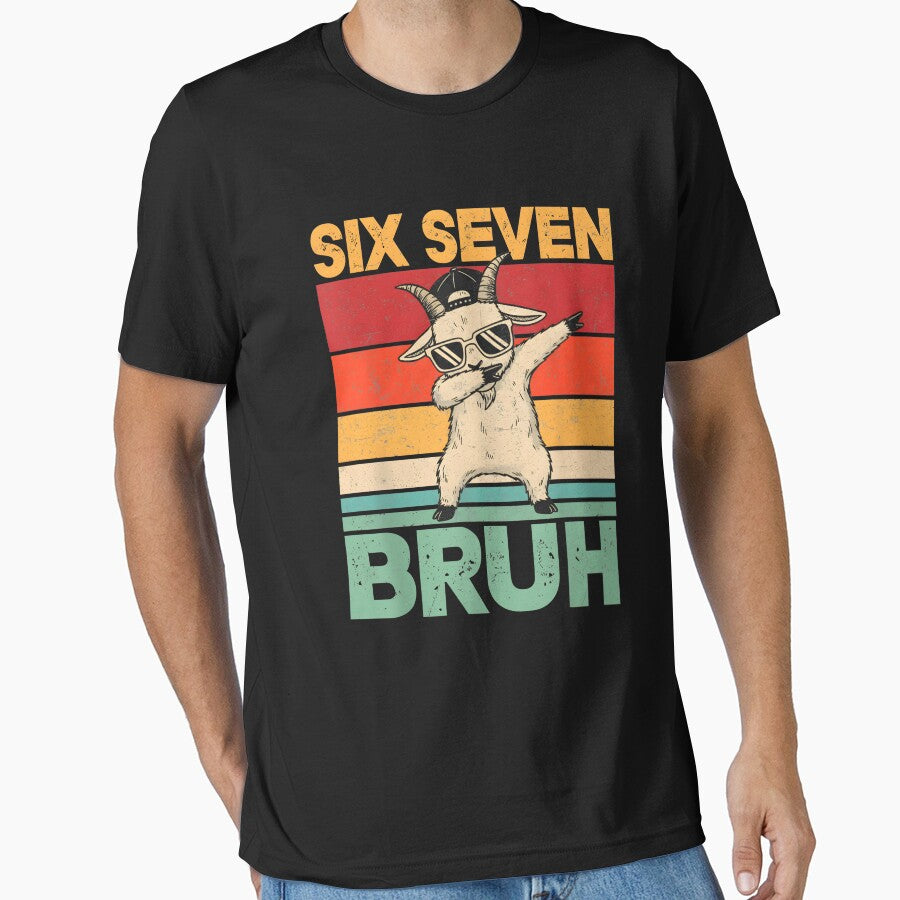 Six Seven Bruh Dab Goat Funny by SofenArt