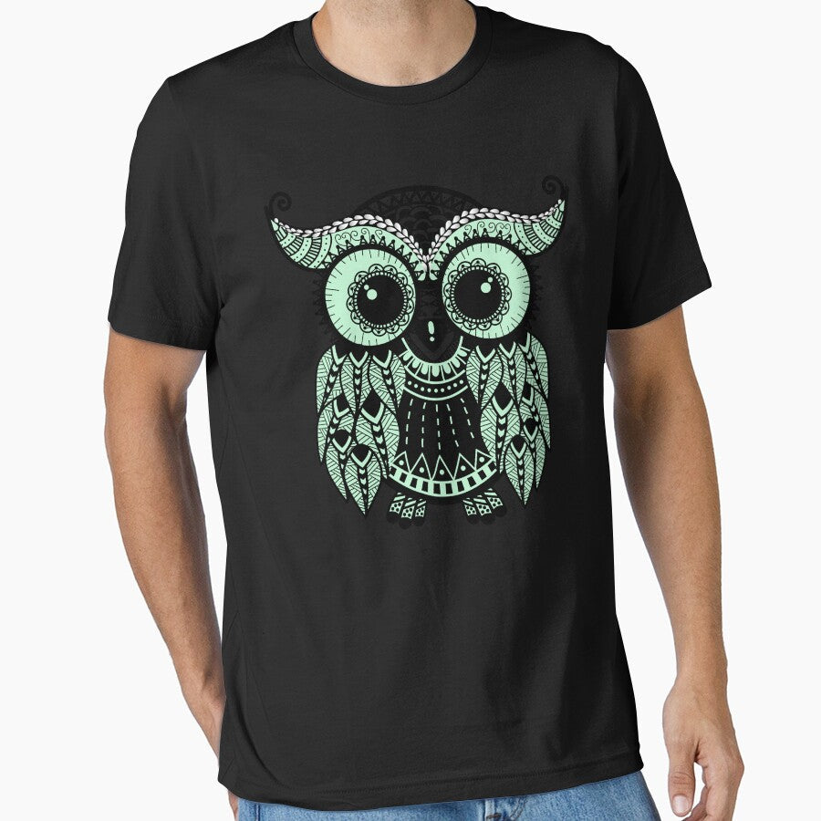 Cute funny wise owl by Marharyta Ushakova