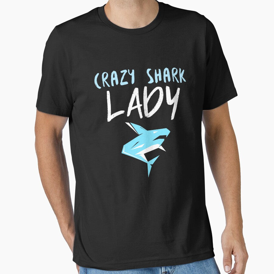Crazy Shark Lady Feirce by jacks-tees