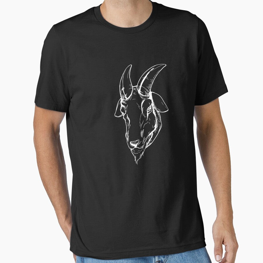 Goat Line Art Aesthetic Farm Animal Goat Whisperer Goat Gear by DynamicDesign