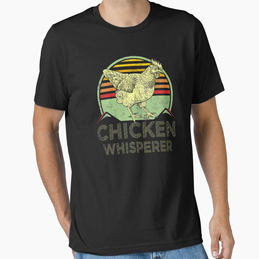 Chicken Whisperer Retro Vintage Distressed Style Farmer by niftee