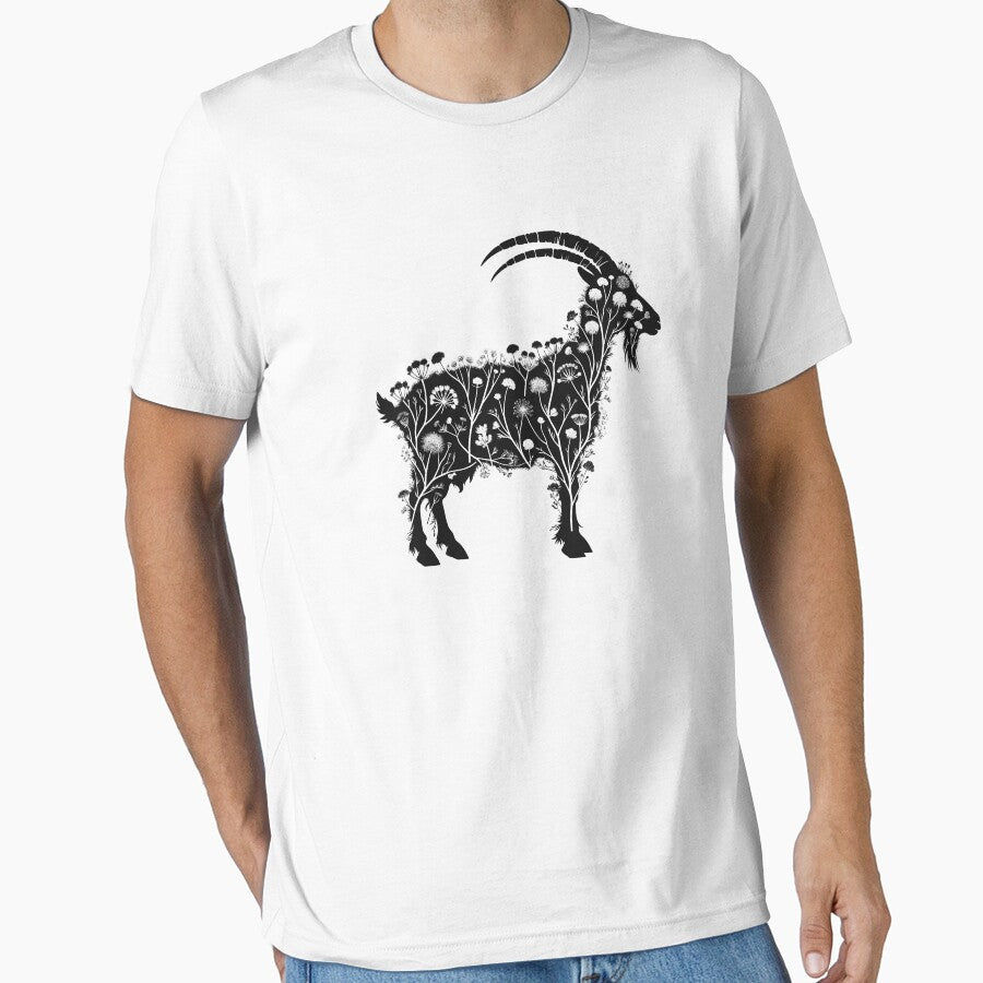 Goat Lover Floral Wildflower Farm Farmer by Kimberley King Art  King Art