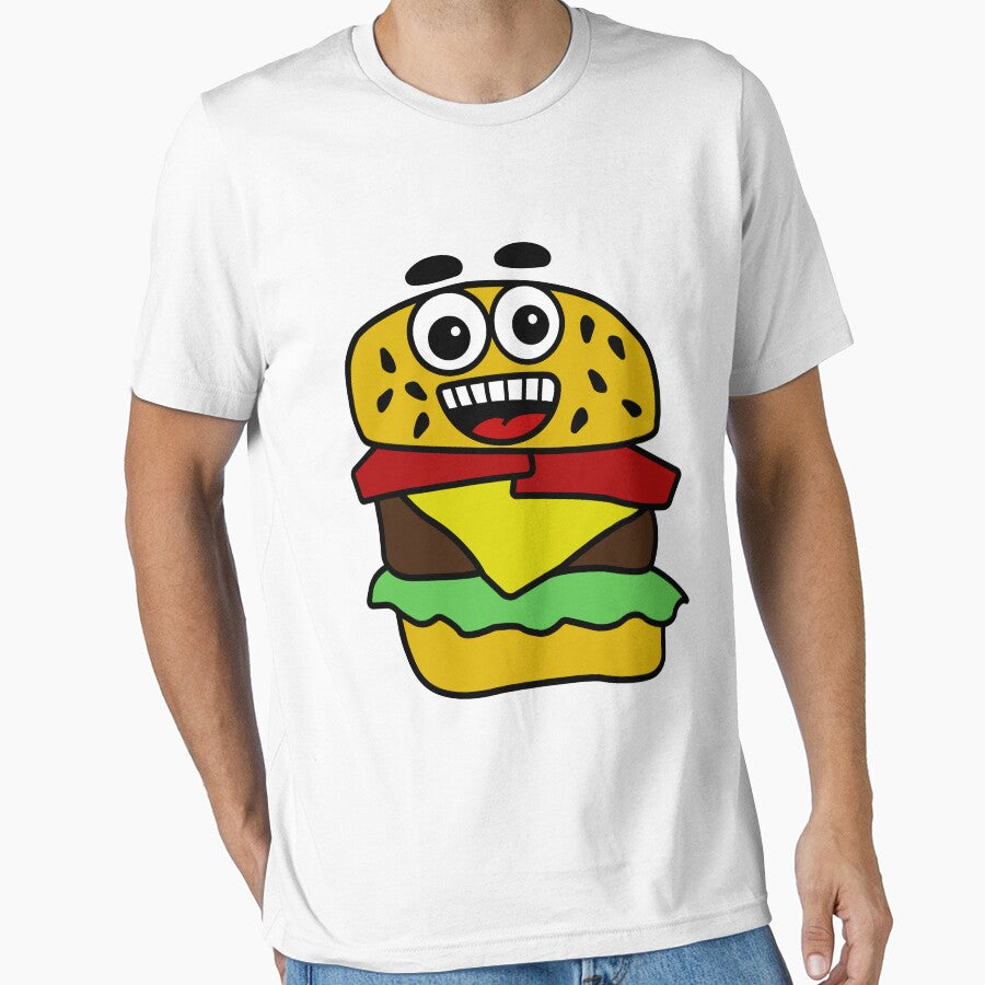 Cute Burger Smiling by RandjaDesign