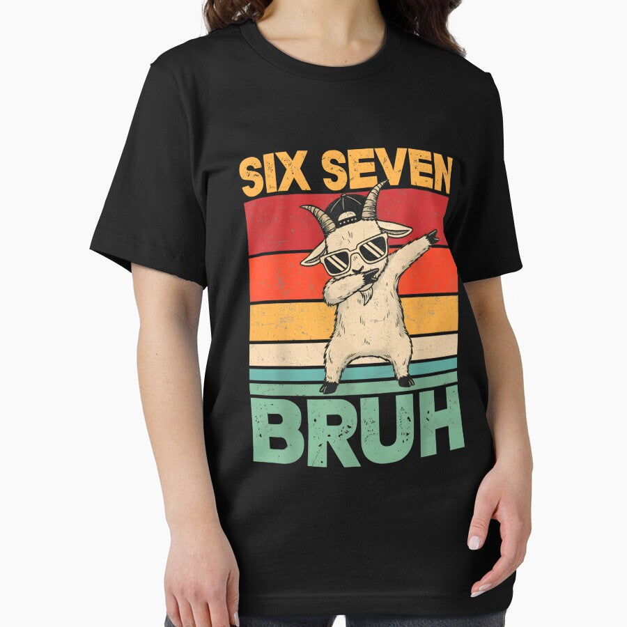 Six Seven Bruh Dab Goat Funny by SofenArt
