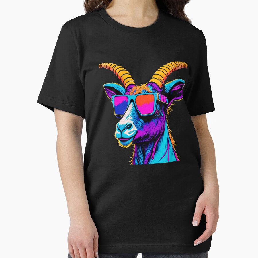 Colorful Abstract Goat by Meliafroggy