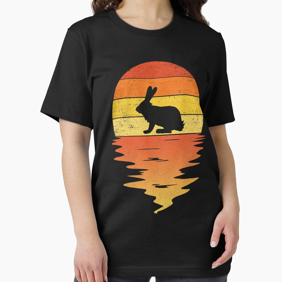 Bunny 70s Sunset Rabbit Retro by nwaja-art