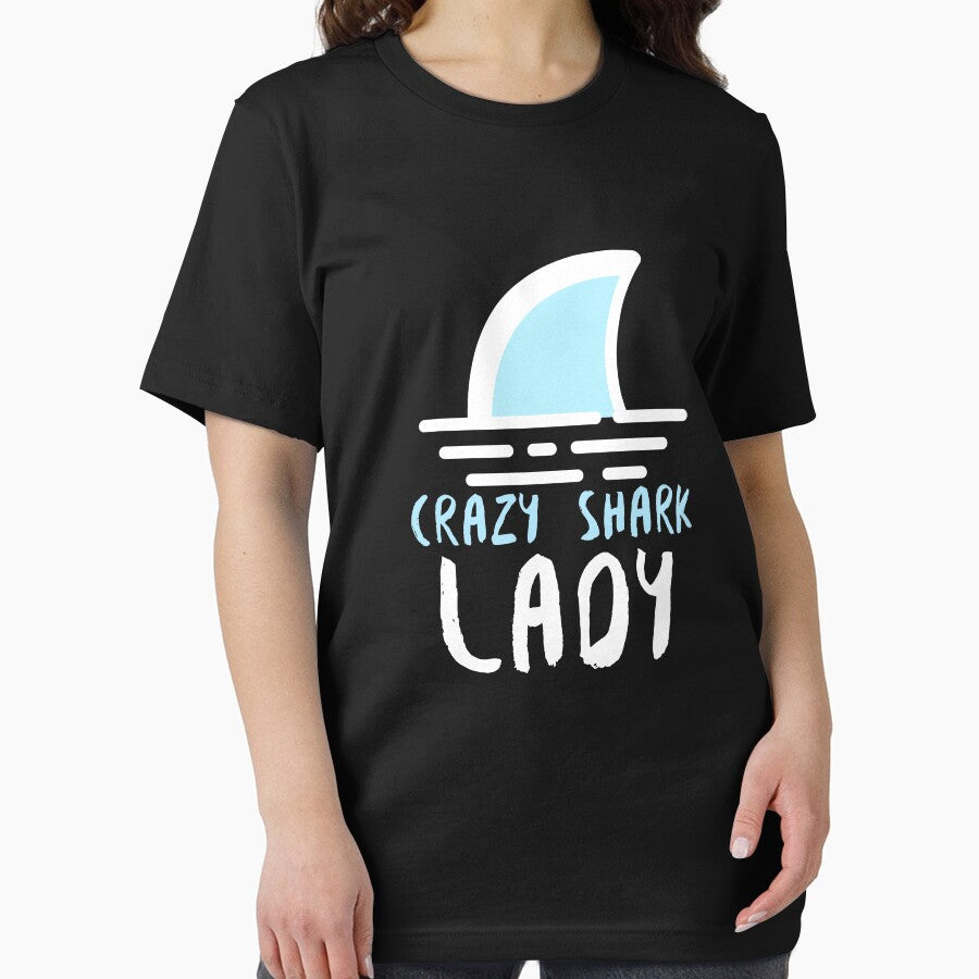 Crazy Shark Lady Fin Water by jacks-tees
