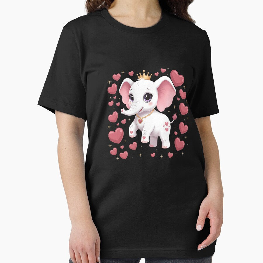 Cute Baby Elephant Princess Hearts Royal Girl Love by CORJIDOG-ART