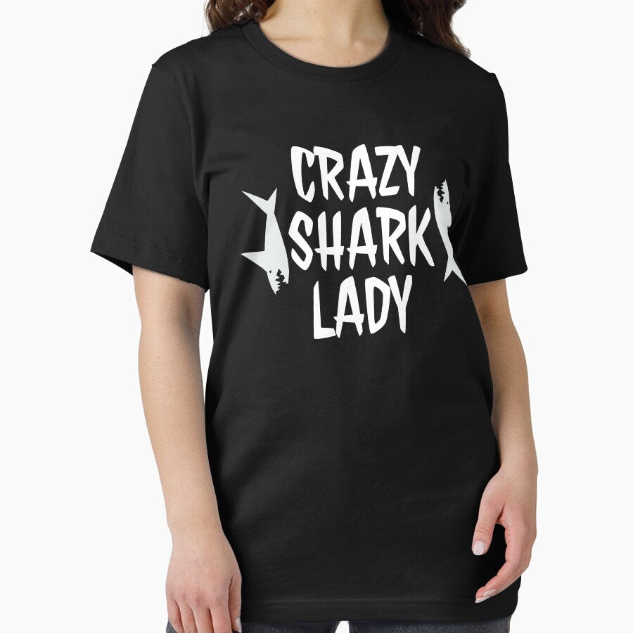 Crazy Shark Lady Side by jacks-tees