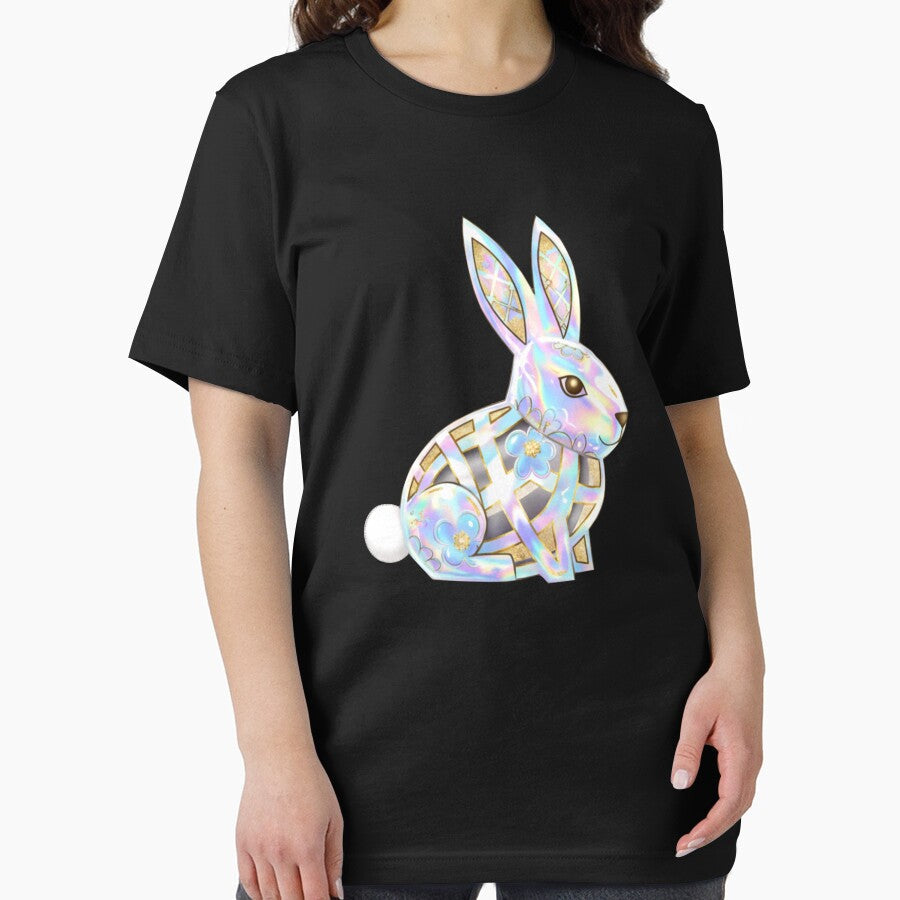 Crystal Easter Bunny Geometric Rabbit Illustration by PhokaPhokich