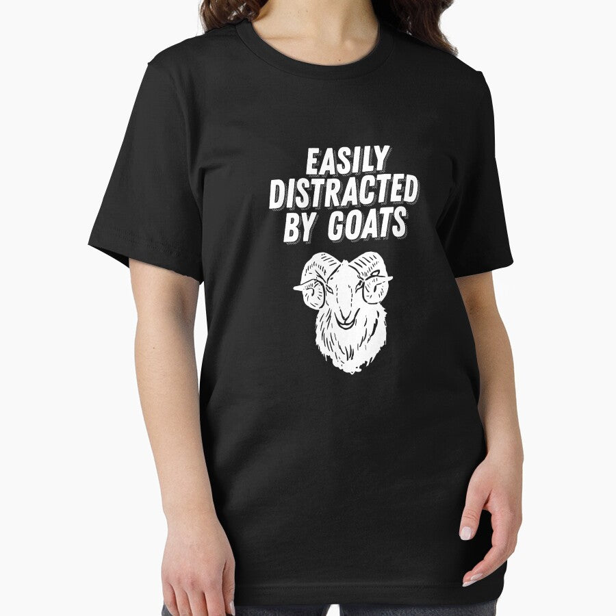 Easily Distracted By Goats Funny Goat Lover Gift by thedangernoodle