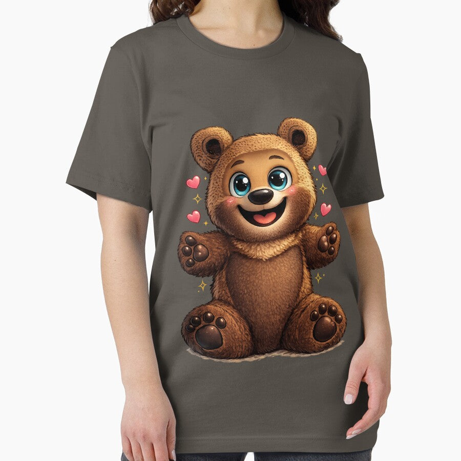 Cute Kawaii Teddy Bear – Adorable Happy Bear Illustration by NB-Artmagic