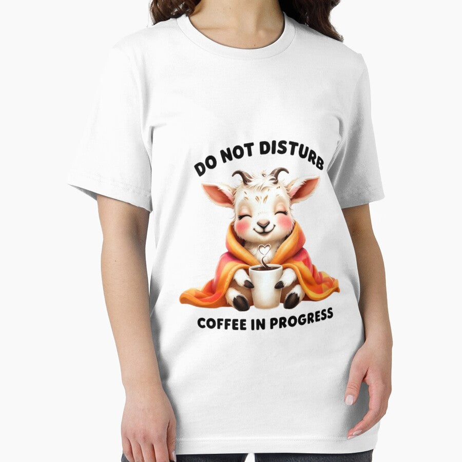 Cute Sleepy Goat - Do Not Disturb Coffee In Progress by SpazticGoat
