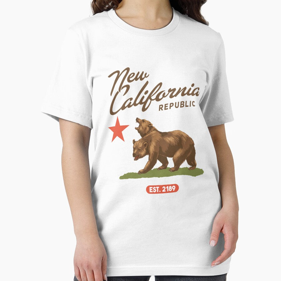Vintage New California Republic Flag with Two-Headed Bear by Arcaucil
