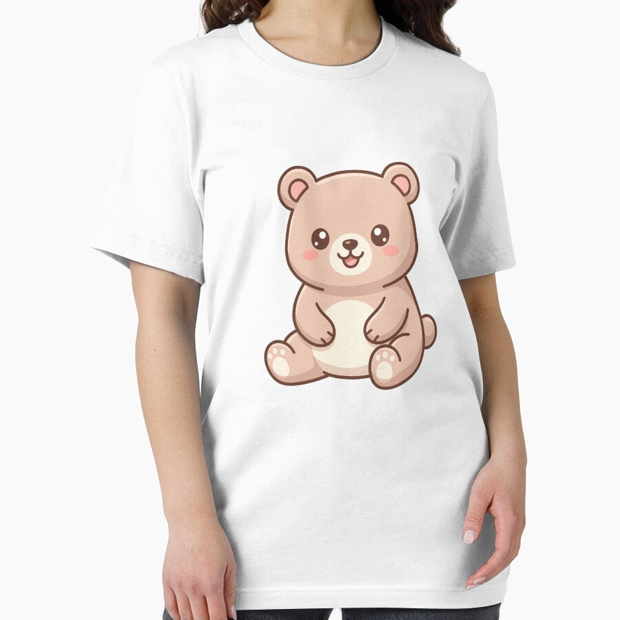 Cute Chibi Sitting Brown Teddy Bear by aacroquet