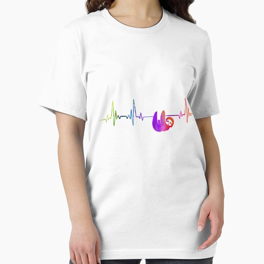 SLOTH heartbeat watercolor by loves789