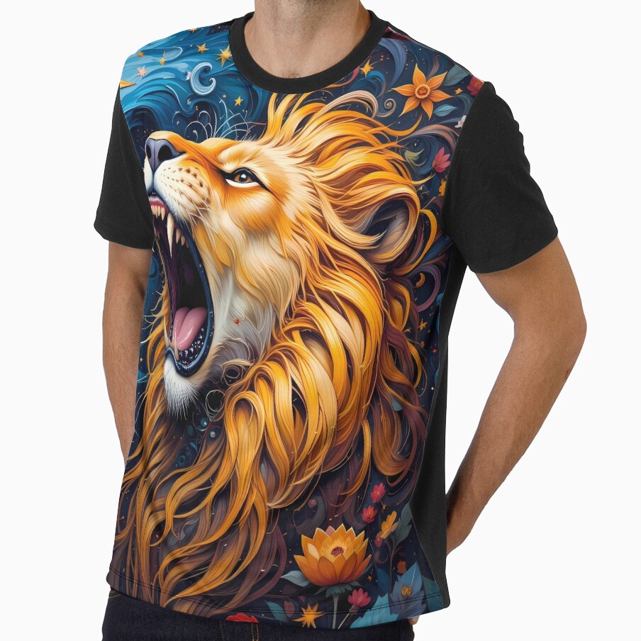 Cosmic Lion – Mystical Artwork by PawPrintStyles