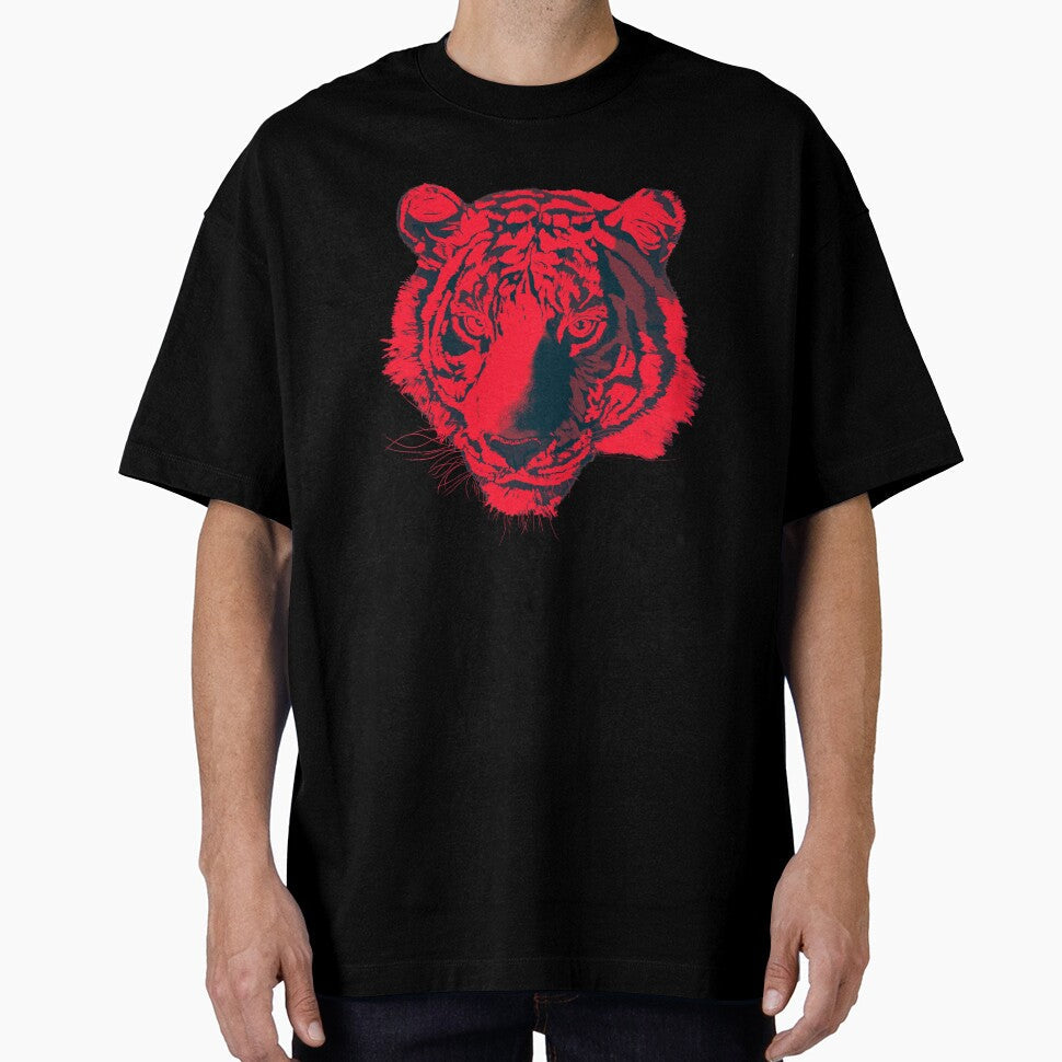 Tiger portrait (magenta red) by Isabelle-T
